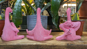 Pink flamingo yoga poses | unique gift | perfect yoga enthusiast's gift