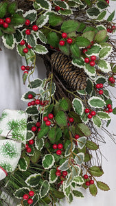 Artificial Wreath Indoor Door or Wall display Pre-decorated Ready to Hang
