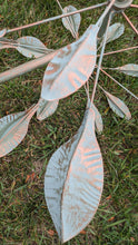 Load image into Gallery viewer, Green  Kinetic Leaf Wind Spinner spins Both Directions Sassafras