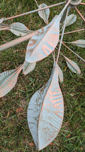 Green  Kinetic Leaf Wind Spinner spins Both Directions Sassafras