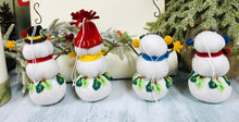 Load image into Gallery viewer, Cotton Stuffed Snowmen Hanging Ornaments