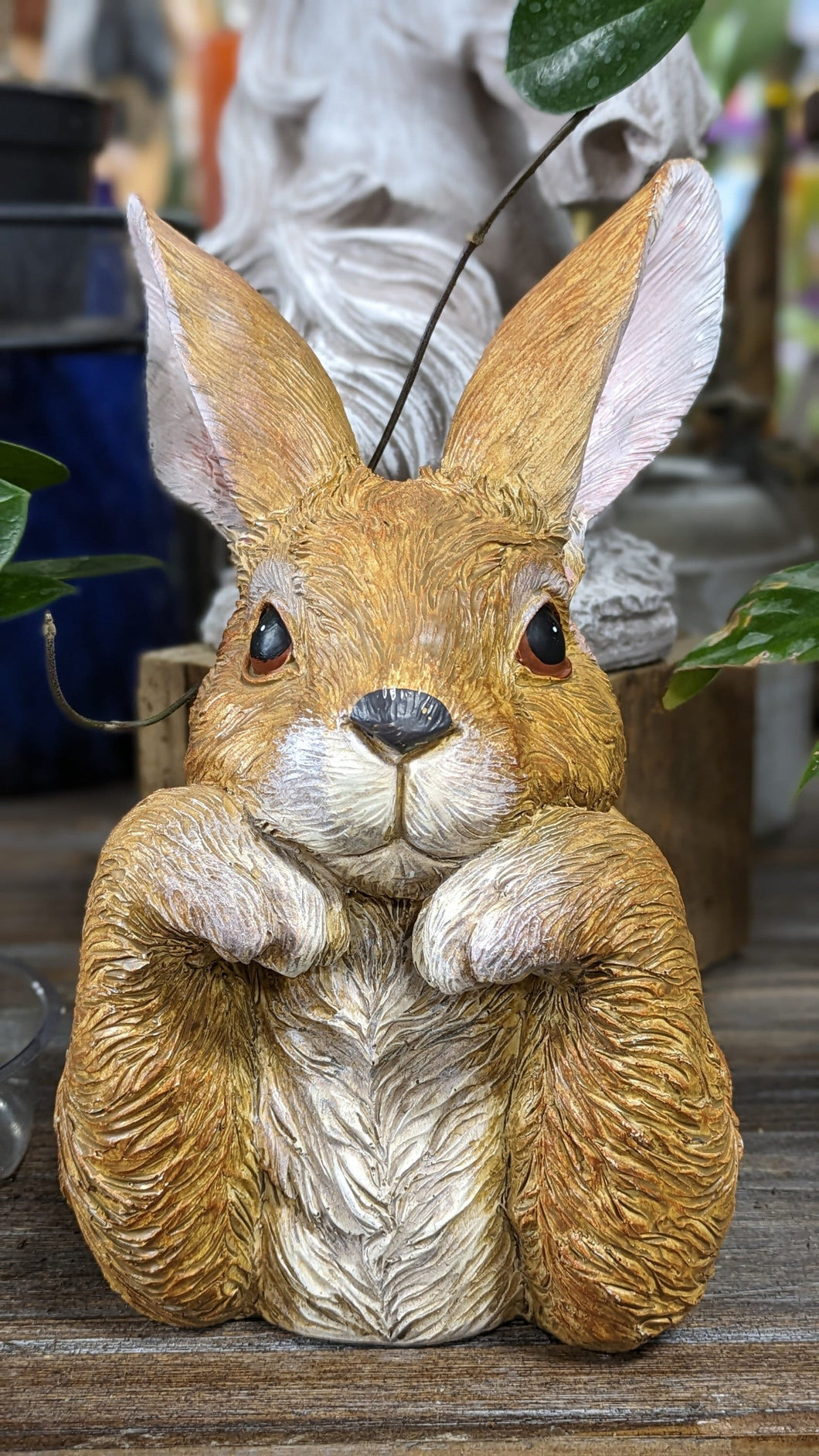 Easter Bunny Rabbit Hare Bust Lifelike Quality Resin Indoor Outdoor Home Decor