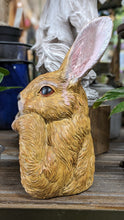 Load image into Gallery viewer, Easter Bunny Rabbit Hare Bust Lifelike Quality Resin Indoor Outdoor Home Decor