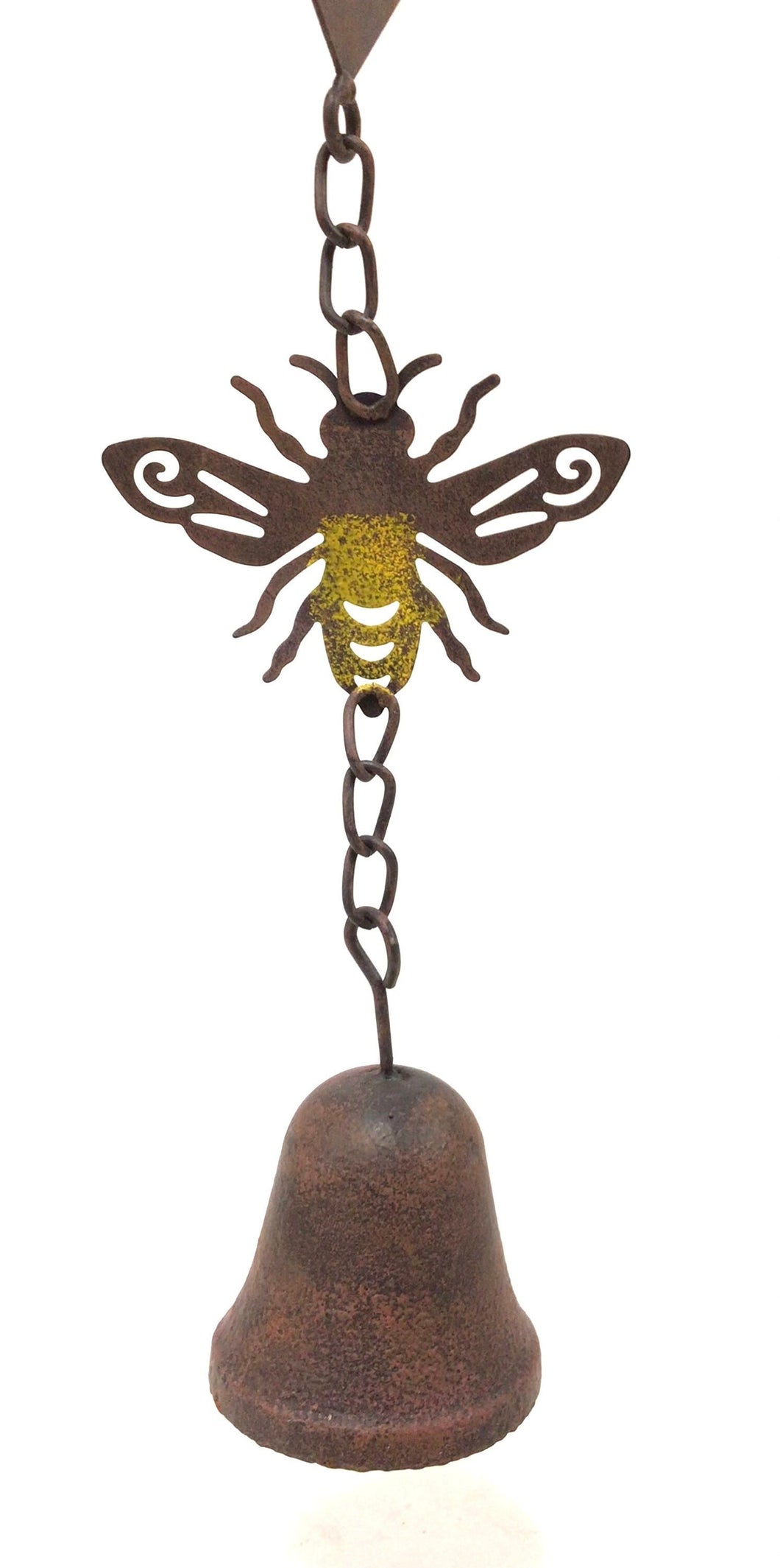 Metal Bee and Bells Rain Chain for outdoor