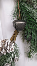 Load image into Gallery viewer, Pine with Pewter Bells Artificial Christmas Winter Holiday Wreath Indoor for Door or Wall