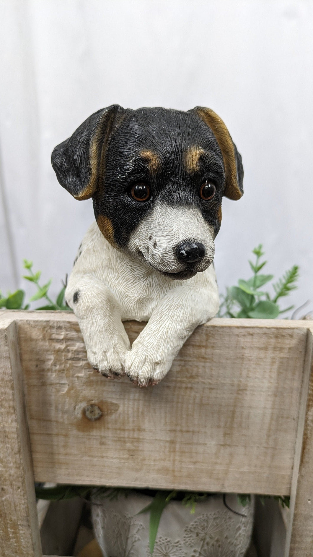 Terrier lifelike resin indoor outdoor fence hanger Dog Lover's Gift