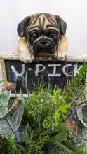 Load image into Gallery viewer, Pug puppy dog lifelike resin indoor outdoor railing, fence or pot hangers  | pug puppy dog lover&#39;s gift