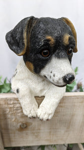Terrier lifelike resin indoor outdoor fence hanger Dog Lover's Gift
