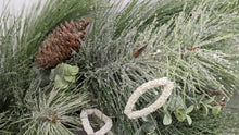Load image into Gallery viewer, Pine and Eucalyptus Indoor Christmas Holiday Winter Wreath Artificial