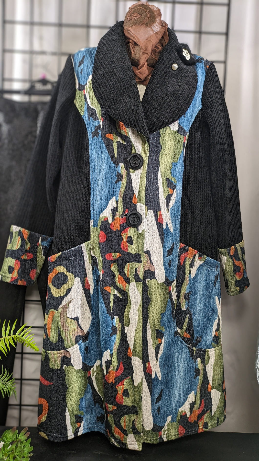 Women's Long Sleeve Teal Multi Season Coat Michael Tyler Brand