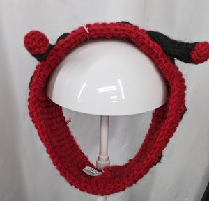 Ladybug Knit Winter Ski Snowboard Headband adult unisex unique gift