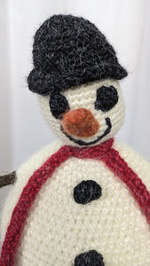 Snowman Knitted Holiday Christmas Winter Ski Snowboard novelty rare hat adult unisex unique gift