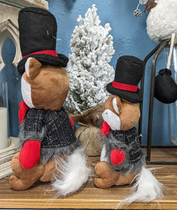 Plush Winter Fox Woodland Critter | Large or Small | Christmas Holiday Decorations