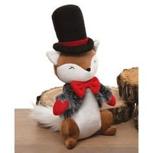 Load image into Gallery viewer, Plush Winter Fox Woodland Critter Christmas Holiday Decorations