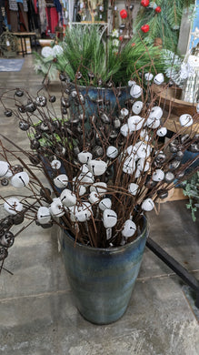 Sleigh Bells Spray Stems Branch Artificial Christmas Decoration