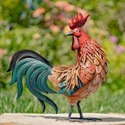 Load image into Gallery viewer, Metal Rooster Statue for your Garden or Country Decor