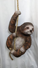 Load image into Gallery viewer, Hanging 3-Toed Sloth Lifelike Resin Indoor Outdoor Unique Decor | Sloth Lover&#39;s Gift