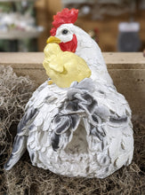 Load image into Gallery viewer, Mother Hen and Baby Chick large and lifelike resin indoor outdoor  Hen lover&#39;s gift