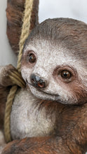 Load image into Gallery viewer, Hanging 3-Toed Sloth Lifelike Resin Indoor Outdoor Unique Decor | Sloth Lover&#39;s Gift