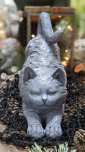 Load image into Gallery viewer, Gray Kitty Cat Quality Resin Indoor Outdoor Cat Lover&#39;s Gift