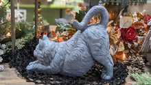 Load image into Gallery viewer, Gray Kitty Cat Quality Resin Indoor Outdoor Cat Lover&#39;s Gift