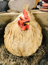 Load image into Gallery viewer, Discounted Brown Hen chicken large and lifelike resin indoor outdoor AS IS Hen lover&#39;s gift