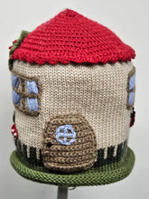 Load image into Gallery viewer, Mushroom house knit bucket hat knit winter ski snowboard adult unisex