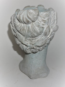 Greek Lady Head Planter | 9" Tall Aphrodite Goddess