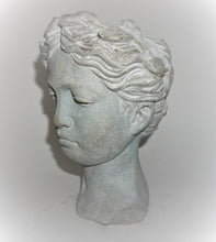 Load image into Gallery viewer, Greek Lady Head Planter | 9&quot; Tall Aphrodite Goddess