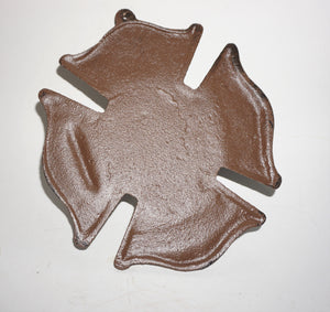 Fireman Emblem Cast Iron Shield | Fire Department Wall Plaque