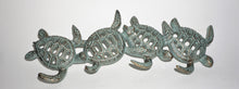 Load image into Gallery viewer, Coastal Wall Mount Hook for keys | Cast Iron Sea Turtles