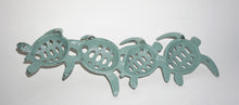 Load image into Gallery viewer, Coastal Wall Mount Hook for keys | Cast Iron Sea Turtles