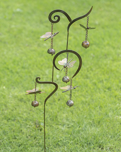 Scrollwork Butterfly Garden Stake