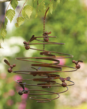 Load image into Gallery viewer, Hanging Double Spiral with Bees Mobile