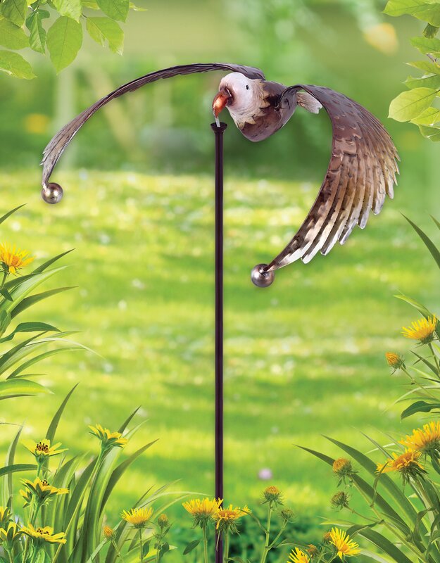 Outdoor Balancers | Tippers | Eagle Cardinal Hummingbird Stake | Garden Art
