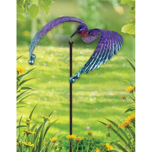 Outdoor Balancers | Tippers | Eagle Cardinal Hummingbird Stake | Garden Art