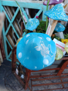 Whimsical Ceramic Mushroom | Medium toadstool for your garden