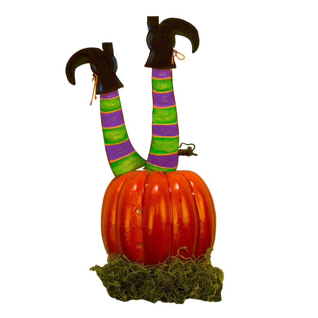 Witch Legs Pumpkin  Parts | 3D No carve | Reusable Metal Decorations
