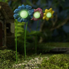 Load image into Gallery viewer, Miniature 8&quot; Flower Street Lamps Mini Dollhouse Fairy Garden Flower Accessory