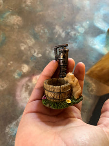 Fairy Garden Puppy Next to Pump Well | MG318