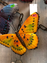 Load image into Gallery viewer, Large Metal Butterfly Wall Art