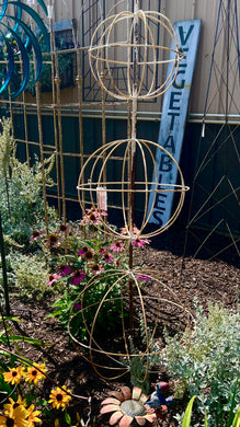 White Globe Trellis for your Garden -In Store Only!