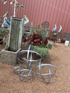 Galvanized Metal Balls | Garden Spheres 15"