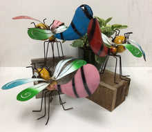 Load image into Gallery viewer, Lightning Bugs | Metal Yard Art | Garden Decor