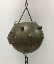 Load image into Gallery viewer, Metal Happy Little Birds Rain Chain with Attached Hanger 65&quot; long