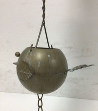 Load image into Gallery viewer, Metal Happy Little Birds Rain Chain with Attached Hanger 65&quot; long