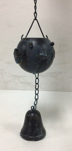 Metal Happy Little Birds Rain Chain with Attached Hanger 65" long