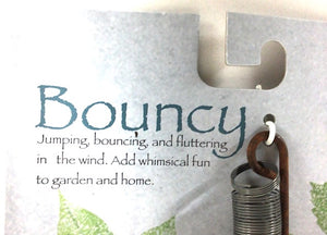 Bouncy Hanging Ladybug on a flower |  Yard Art  13"