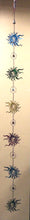 Load image into Gallery viewer, 8&#39; Metal Sun Face Rain Chain | Multi-Color Enameled Finish