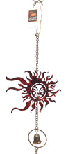 Load image into Gallery viewer, 8&#39; Metal Sun Face Rain Chain | Multi-Color Enameled Finish